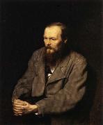 Perov, Vasily, Portrait of Fyodor Dostoevsky